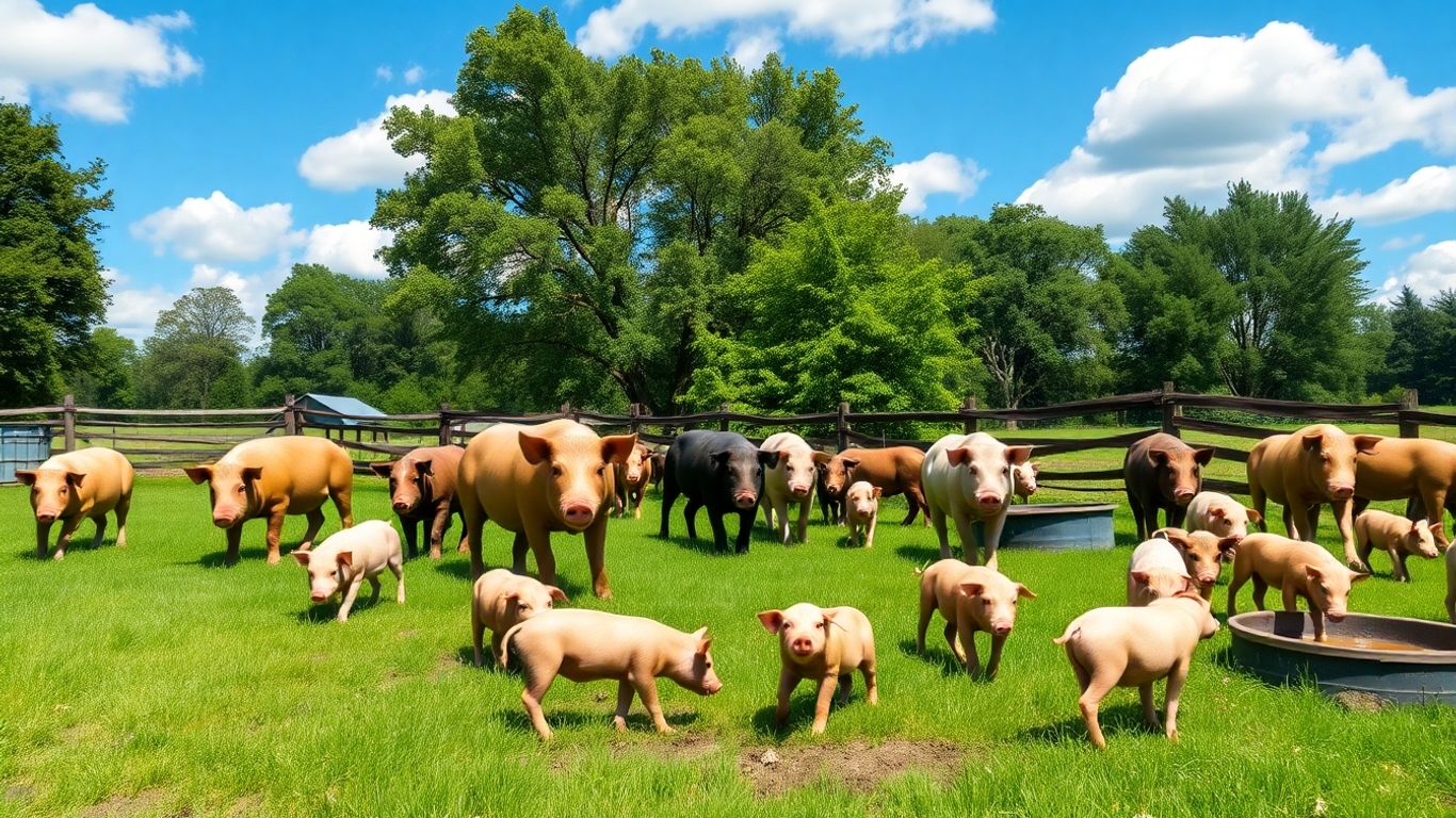 Criação de porcos ao ar livre: guia completo para uma produção sustentável em 2025