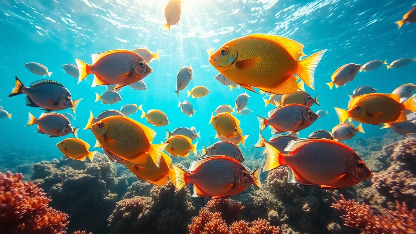 A Fascinante Dança dos Peixes a Nadar em Ecossistemas Aquáticos
