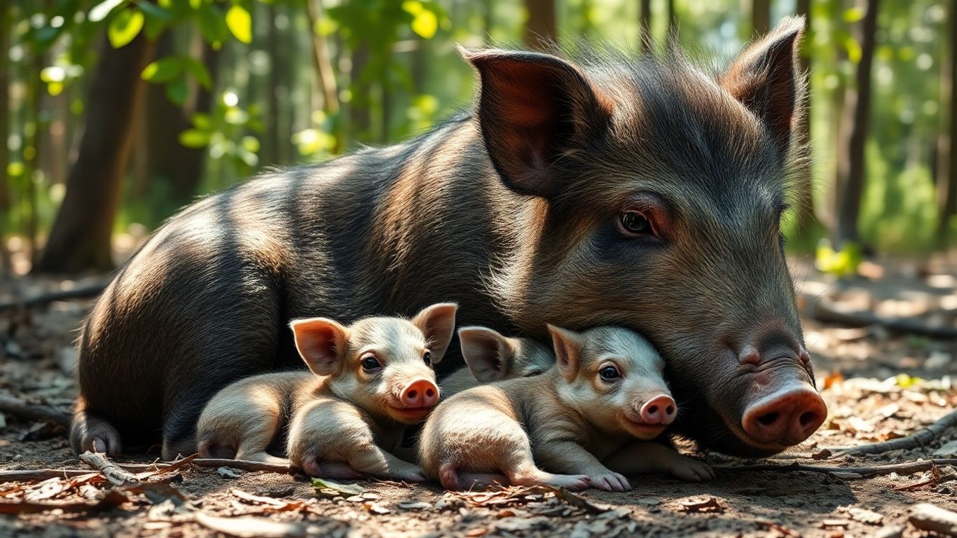 Descubra o Mundo da Fêmea de Javali: Maternidade e Sobrevivência na Natureza